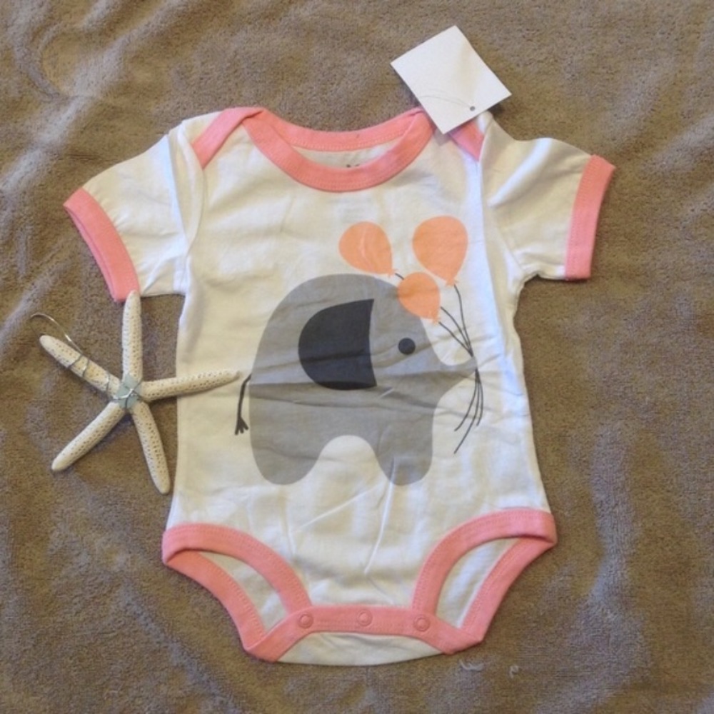 Pink Elephant Onesie - Picture 3 of 4